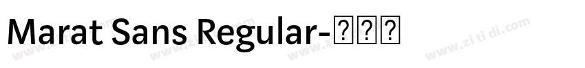 Marat Sans Regular字体转换
